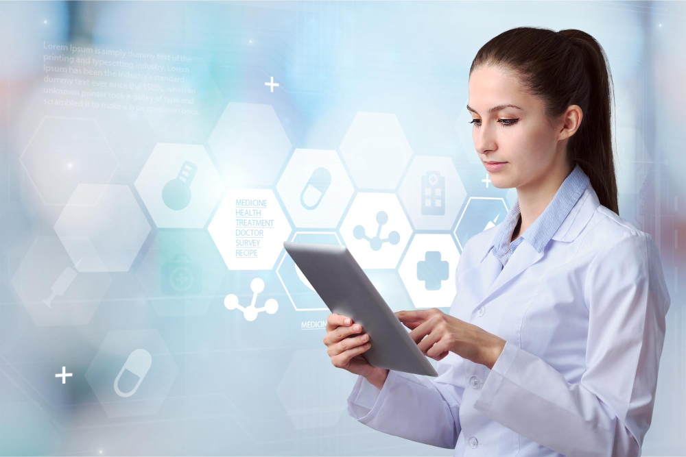 Clinician using MedicalWorkFlo platform